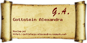 Gottstein Alexandra névjegykártya